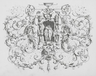 Ornament autorstwa Charlesa Klimscha (grawerunek) autorstwa Ferdinand Karl Klimsch