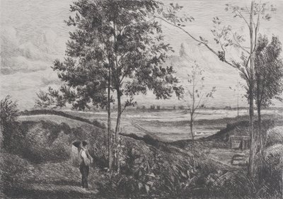 Krajobraz według Corota, 1873-90. autorstwa Ferdinand Lefman