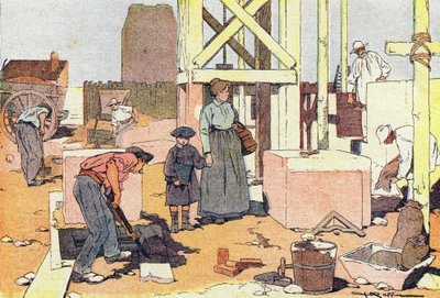 Macon, w książce obrazkowej z dzieciństwa, ok. 1900 r. (rycina) autorstwa Ferdinand Raffin