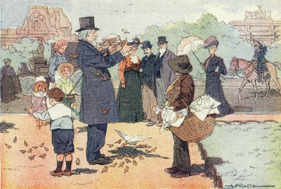 Ogród publiczny Tuileries w Paryżu, w Imagier de l