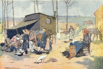 Retamer, w książce obrazkowej z dzieciństwa, ok. 1900 r. (rycina) autorstwa Ferdinand Raffin