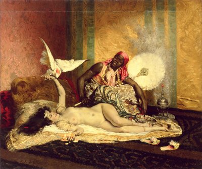 Odaliska (La Sultane), połowa lat 70. autorstwa Ferdinand Roybet