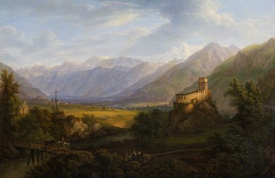 Dolina Glurnsertal z Adygą w Tyrolu autorstwa Ferdinand Runk