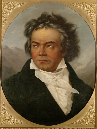Ludwig van Beethoven ... (olej na płótnie) autorstwa Ferdinand Schimon