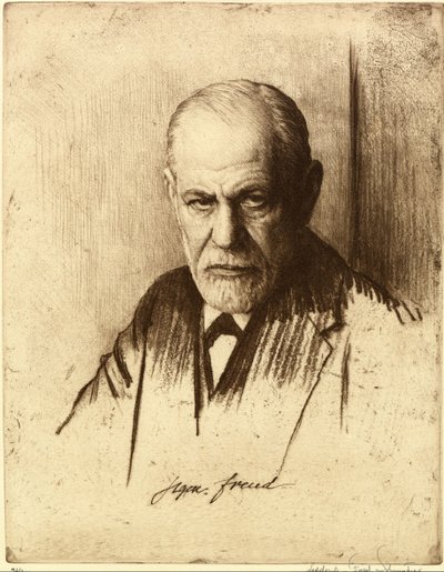 Portret Zygmunta Freuda 1856-1939, 1926 autorstwa Ferdinand Schmutzer