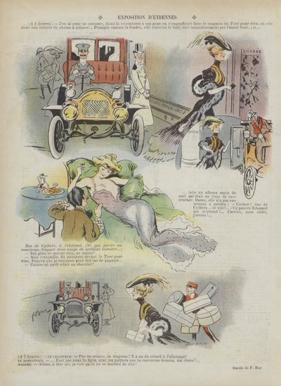 Ilustracja do Le Rire (litografia kolorowa) autorstwa Ferdinand Sigismund Bac