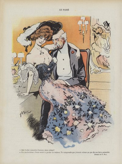 Ilustracja do Le Rire (litografia kolorowa) autorstwa Ferdinand Sigismund Bac