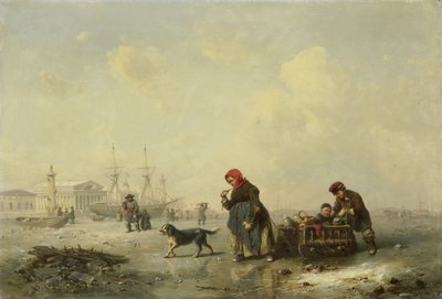 Newa w Petersburgu autorstwa Ferdinand Theodor Hildebrandt