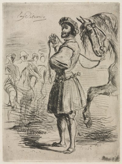 Pan w czasach Franciszka I , 1833. autorstwa Ferdinand Victor Eugene Delacroix