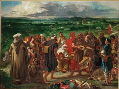 Arabscy komicy (obraz na płótnie) autorstwa Ferdinand Victor Eugene Delacroix