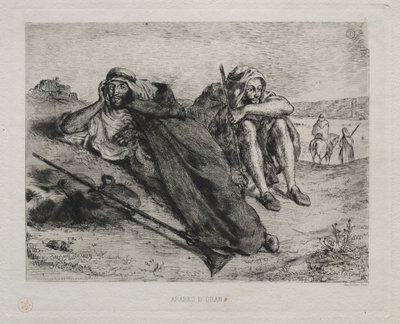 Arabowie Oranu. autorstwa Ferdinand Victor Eugene Delacroix