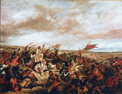 Bitwa pod Poitiers 19 września autorstwa Ferdinand Victor Eugene Delacroix
