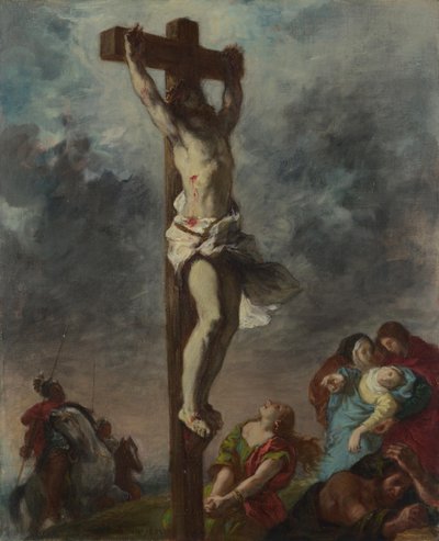 Chrystus na krzyżu, 1853 autorstwa Ferdinand Victor Eugene Delacroix