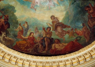 Zejście do Limbes: „”Orphee, Sapho (Sappho) po lewej i muza”” Fragment obrazu Eugene