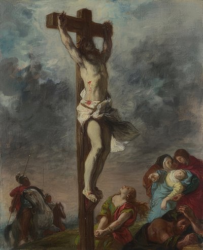 Ukrzyżowanie. 1853 autorstwa Ferdinand Victor Eugene Delacroix