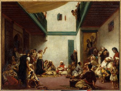 Żydowski ślub w Maroku. Obraz Eugene Delacroix (1798-1863) autorstwa Ferdinand Victor Eugene Delacroix