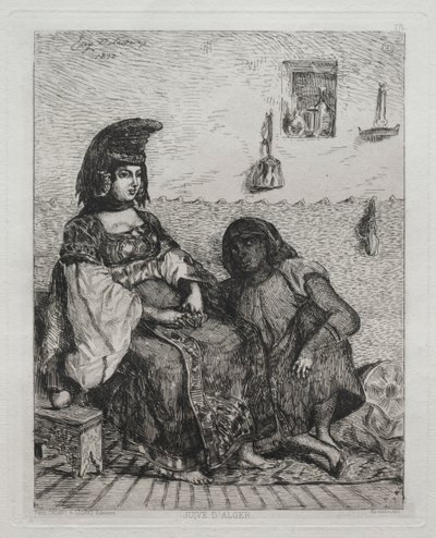 Żydówka Algieru. autorstwa Ferdinand Victor Eugene Delacroix