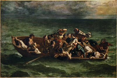 Le naufrage de Don Juan Don Juan rozbitkiem ... autorstwa Ferdinand Victor Eugene Delacroix