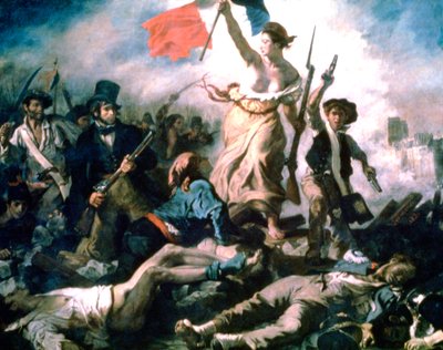 Wolność prowadząca lud, 1830 autorstwa Ferdinand Victor Eugene Delacroix