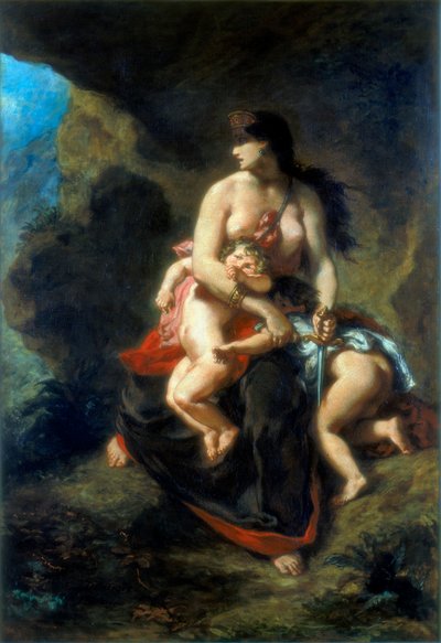 Medea, 1862 autorstwa Ferdinand Victor Eugene Delacroix