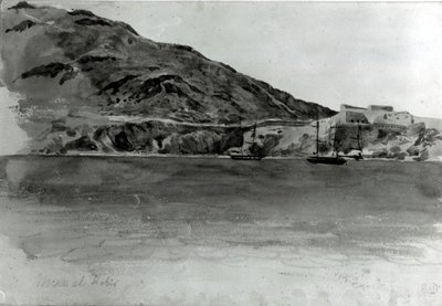 Mers El-Kebir, Algieria (wc na papierze) (bw zdjęcie) autorstwa Ferdinand Victor Eugene Delacroix