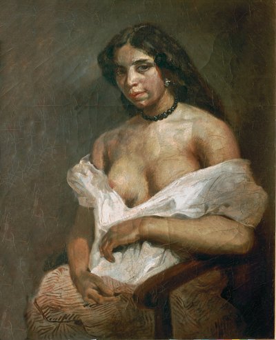 Mulatka (olej na płótnie) autorstwa Ferdinand Victor Eugene Delacroix