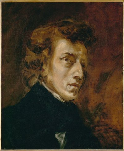 Portret Fryderyka Chopina ... autorstwa Ferdinand Victor Eugene Delacroix