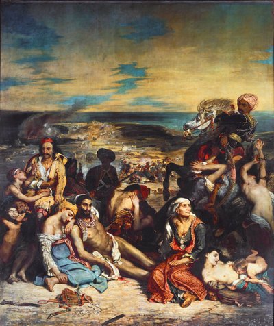 Sceny z masakry w Chios autorstwa Ferdinand Victor Eugene Delacroix
