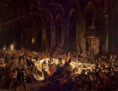 Zabójstwo biskupa Liege autorstwa Ferdinand Victor Eugene Delacroix