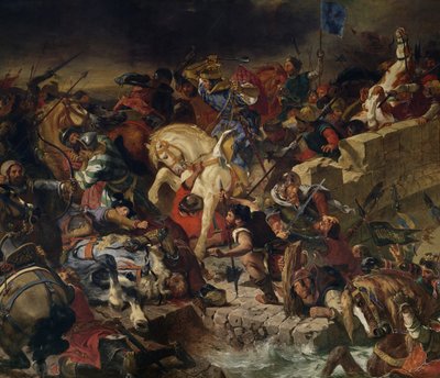 Bitwa pod Taillebourg, 21 lipca 1242 autorstwa Ferdinand Victor Eugene Delacroix
