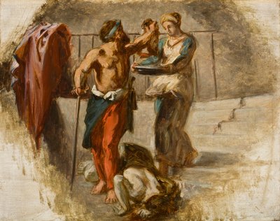 Ścięcie św. Jana Chrzciciela, ok. 1838 r. autorstwa Ferdinand Victor Eugene Delacroix