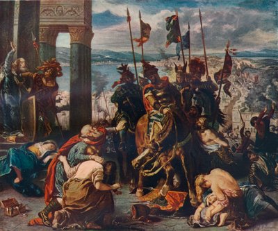 Wjazd krzyżowców do Konstantynopola, 1840, 1911 autorstwa Ferdinand Victor Eugene Delacroix