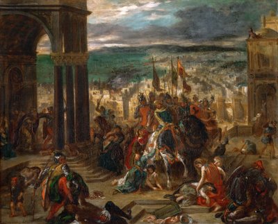 Wejście krzyżowców do Konstantynopola autorstwa Ferdinand Victor Eugene Delacroix