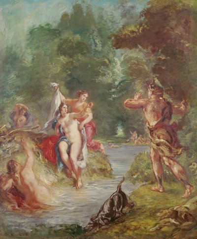Cztery pory roku, lato: Diana i Akteon, 1862 autorstwa Ferdinand Victor Eugene Delacroix