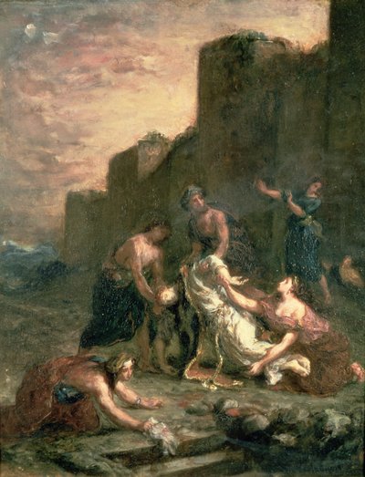 Męczeństwo św. Szczepana, 1860 r autorstwa Ferdinand Victor Eugene Delacroix