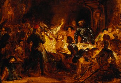 Morderstwo biskupa Liege, autorstwa Ferdinand Victor Eugene Delacroix