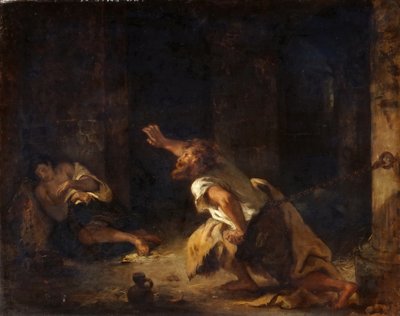 Więzień Chillon autorstwa Ferdinand Victor Eugene Delacroix