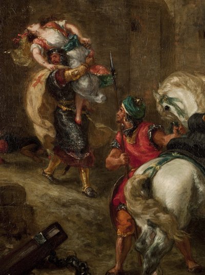 Gwałt Rebeki autorstwa Ferdinand Victor Eugene Delacroix
