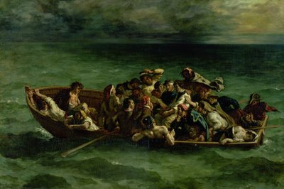 O Naufrágio de Don Juan autorstwa Ferdinand Victor Eugene Delacroix