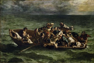 Wrak statku Don Juana autorstwa Ferdinand Victor Eugene Delacroix