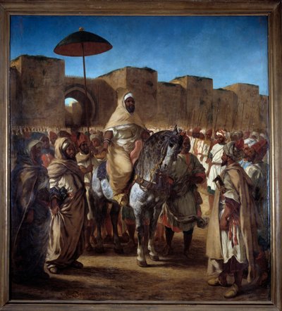 Sułtan Maroka Muley Abd Err Rahman autorstwa Ferdinand Victor Eugene Delacroix
