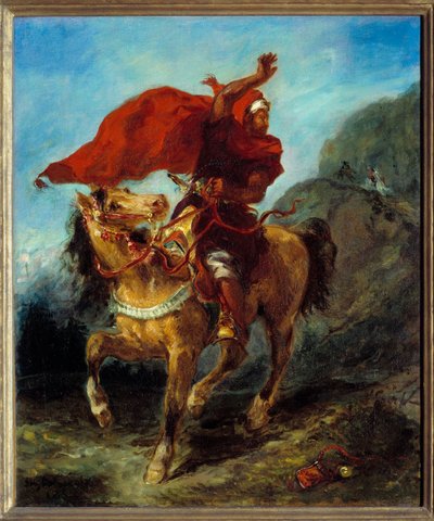 Sygnał. Obraz Eugene Delacroix (1798-1863) autorstwa Ferdinand Victor Eugene Delacroix