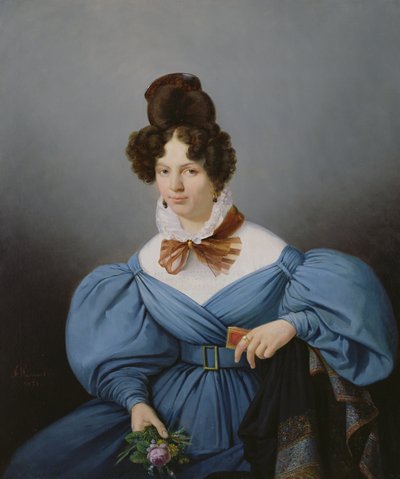 Portret damy, ok. 1830 autorstwa Ferdinand Wachsmuth