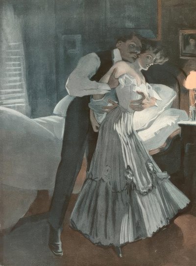 Pozwól, że szybko zakryję klatkę, Hansi obserwuje. autorstwa Ferdinand von Reznicek