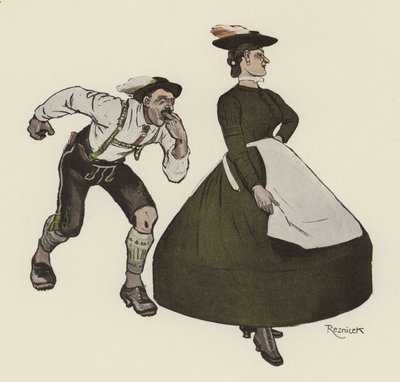 Schuhplattler autorstwa Ferdinand von Reznicek