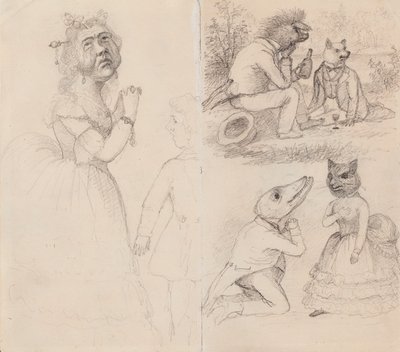 Karykatury autorstwa Ferdinand von Wright