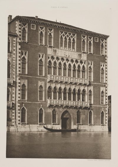 Pałac Foscari autorstwa Ferdinando Ongania