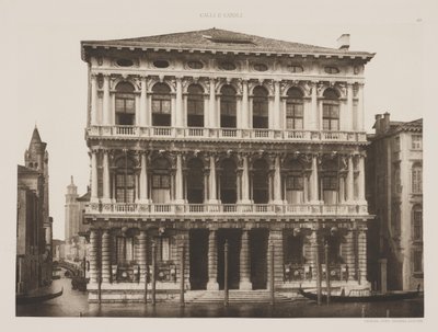 Pałac Rezzonico autorstwa Ferdinando Ongania