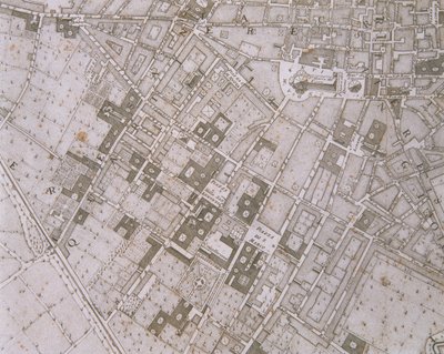 Mapa Florencji, 1731 autorstwa Ferdinando Ruggeri