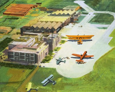 Droga na Księżyc: The Pathfinders. Wczesne lotnisko autorstwa Ferdinando Tacconi